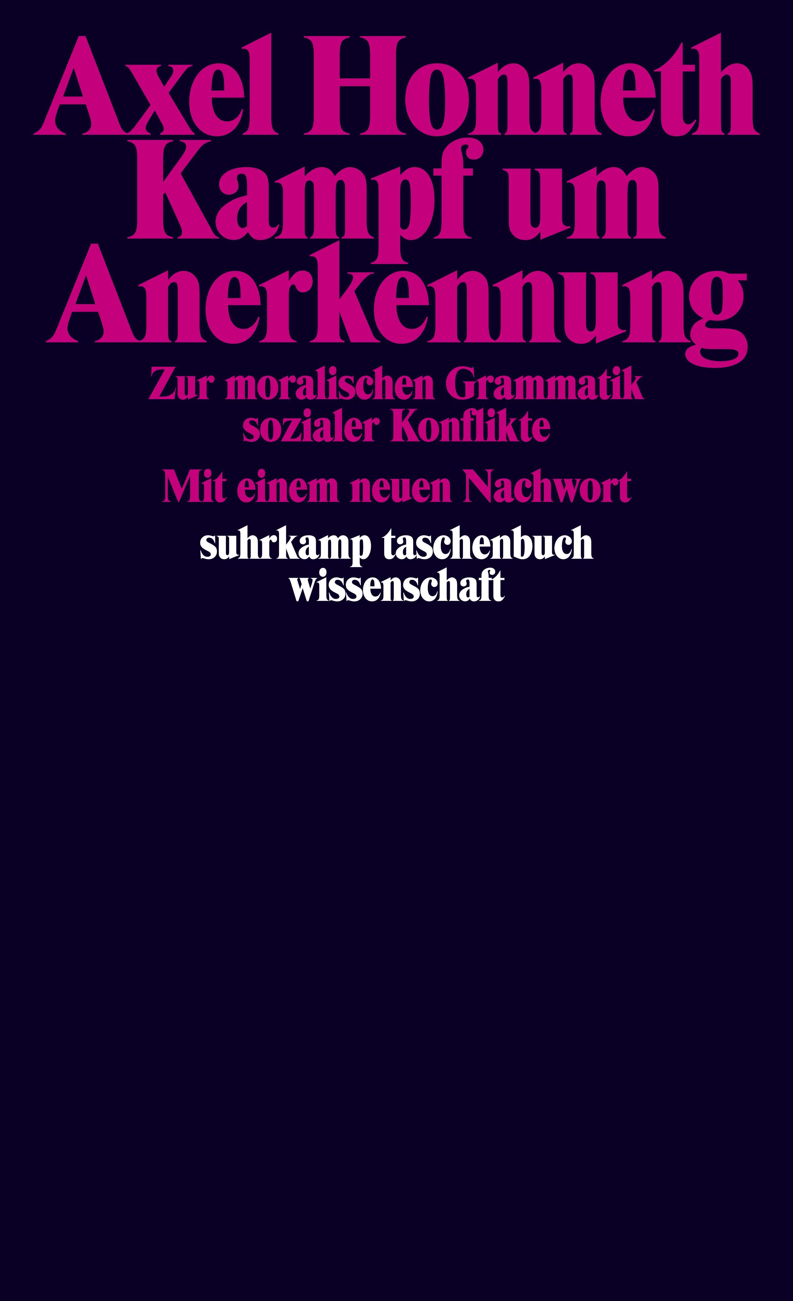 Vorderes Coverbild Kampf um Anerkennung