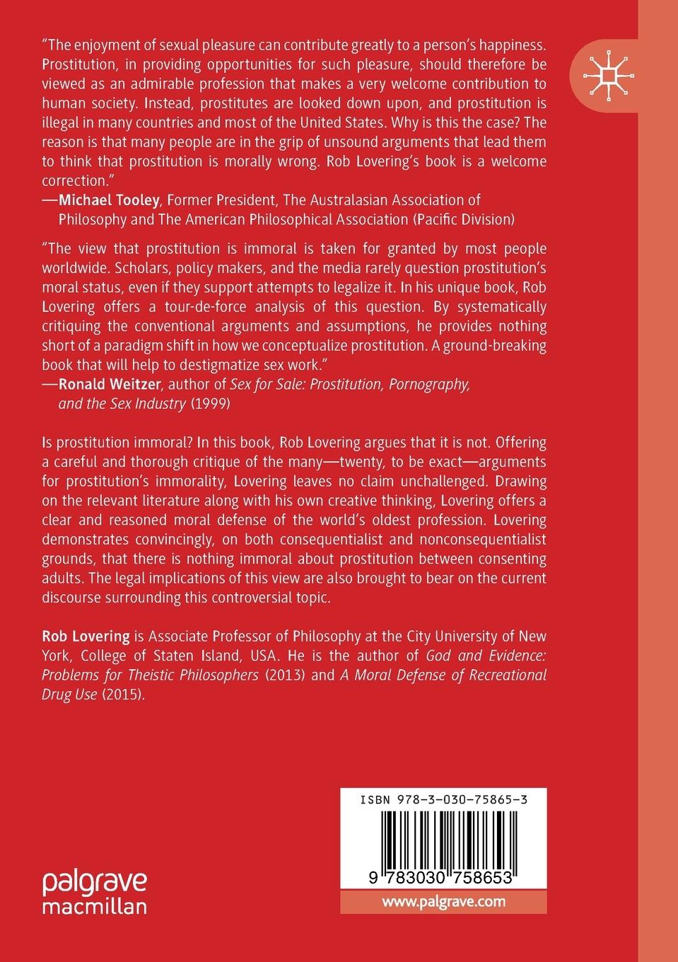 Rückseitencover A Moral Defense of Prostitution