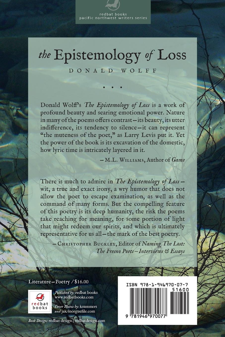 Rückseitencover The Epistemology of Loss
