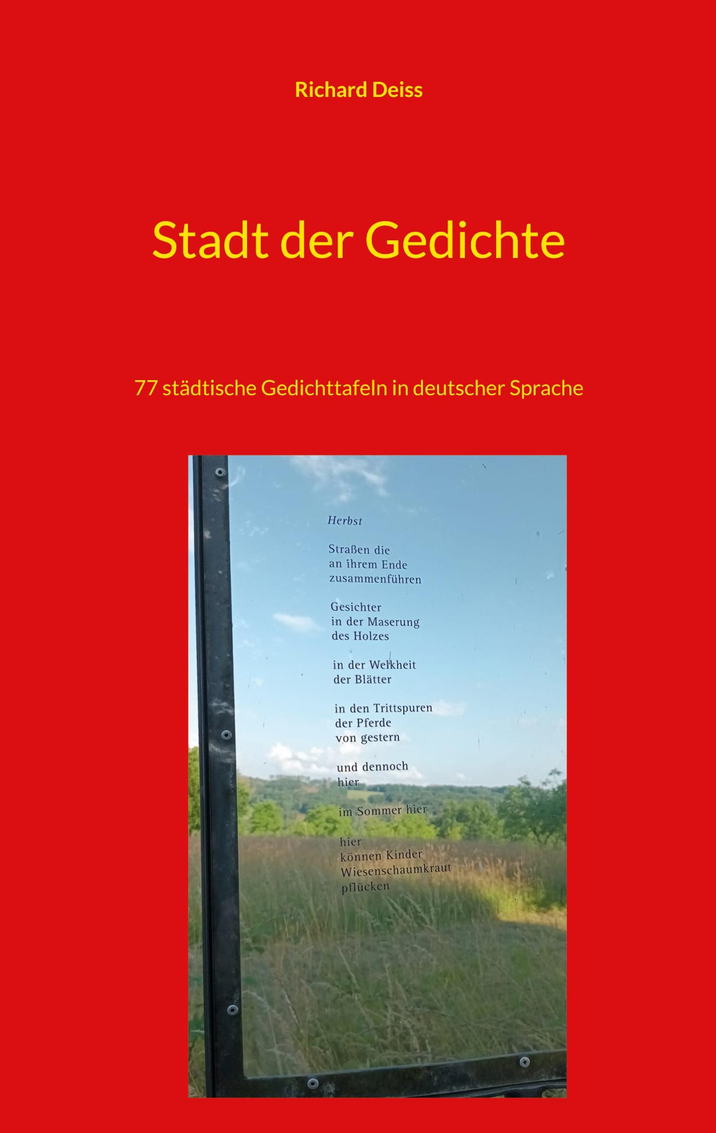 Vorderes Coverbild Stadt der Gedichte