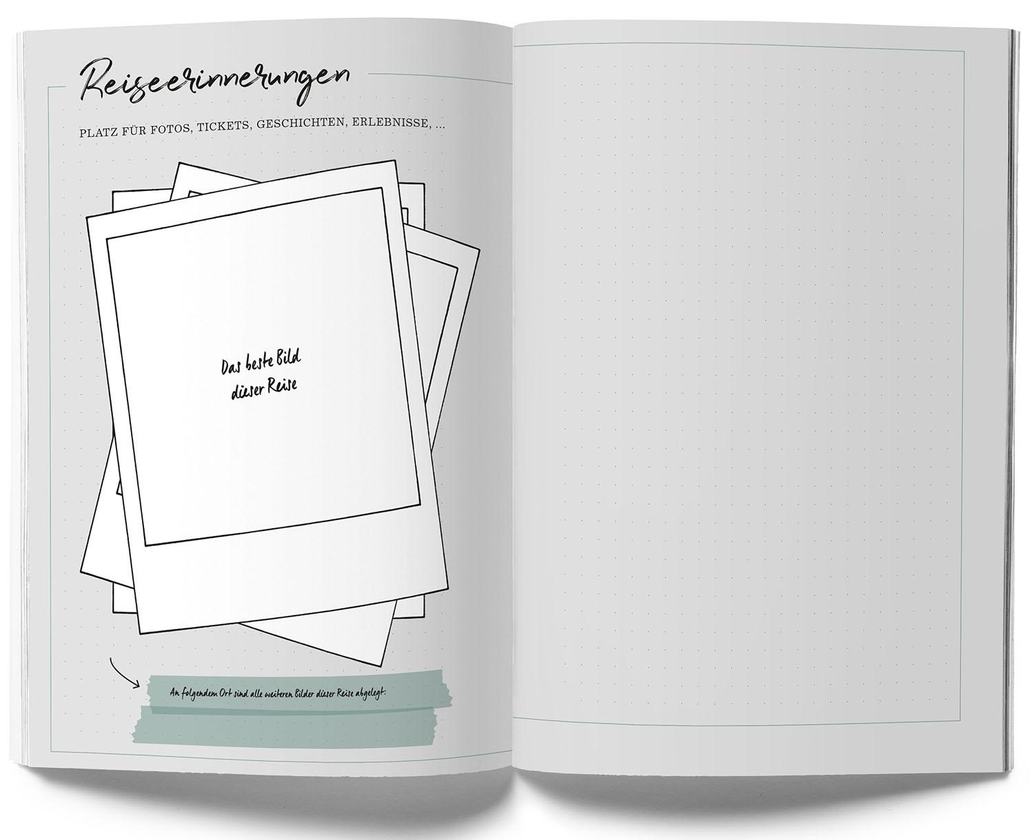 Beispielinhalt (Bild) GuideMe Reisetagebuch Travel Memories "Mein Jahr"