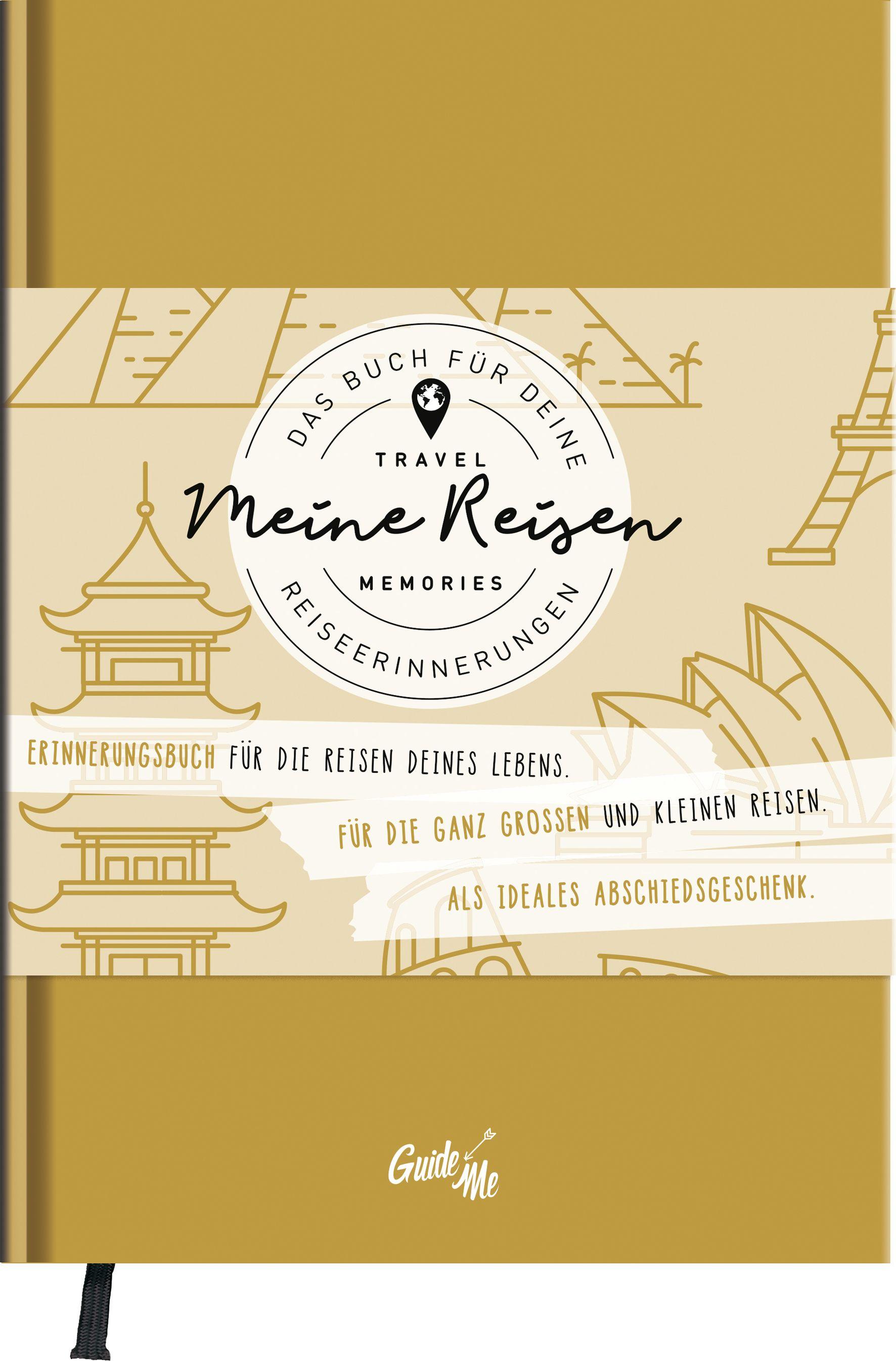 Vorderes Coverbild GuideMe Reisetagebuch Travel Memories "Meine Reisen"