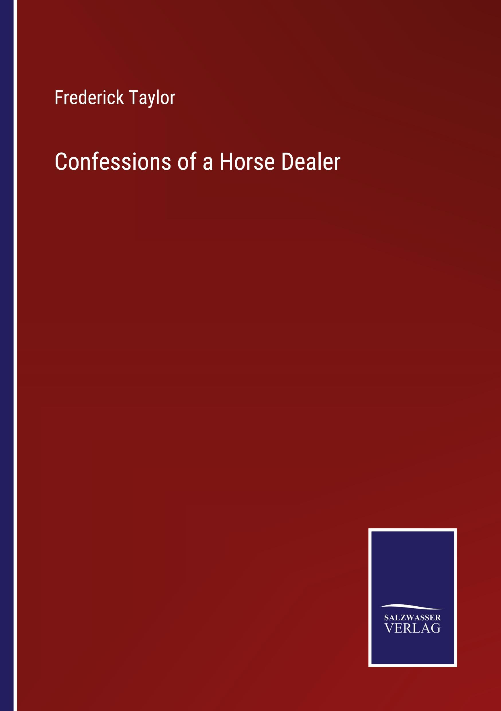 Vorderes Coverbild Confessions of a Horse Dealer
