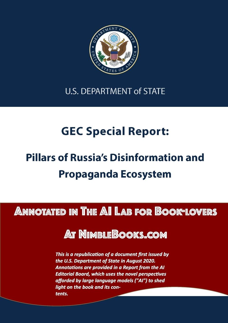 Vorderes Coverbild Pillars of Russia's Disinformation and Propaganda Ecosystem
