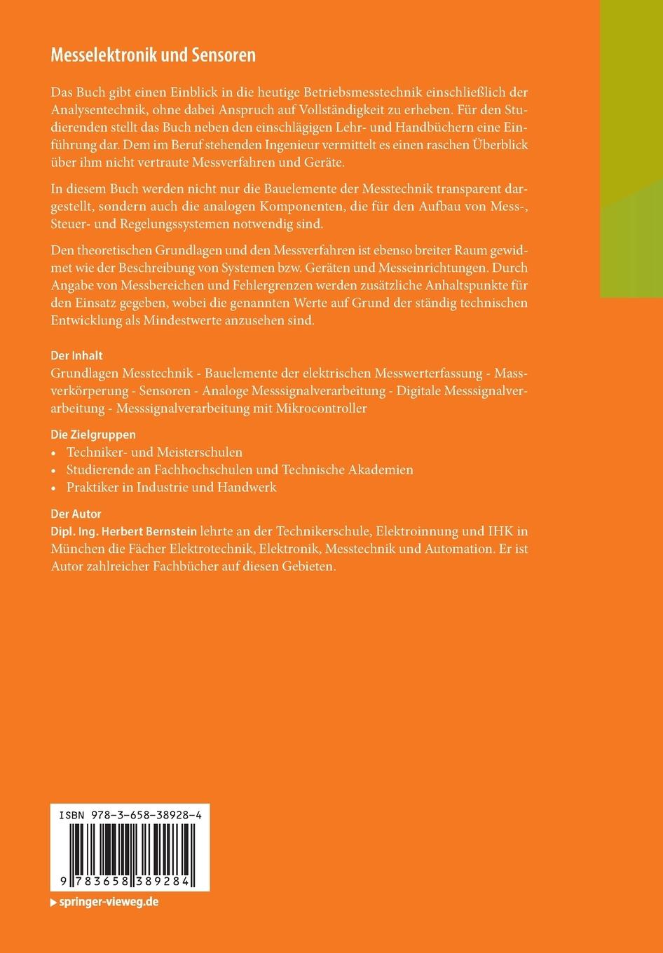 Rückseitencover Messelektronik und Sensoren