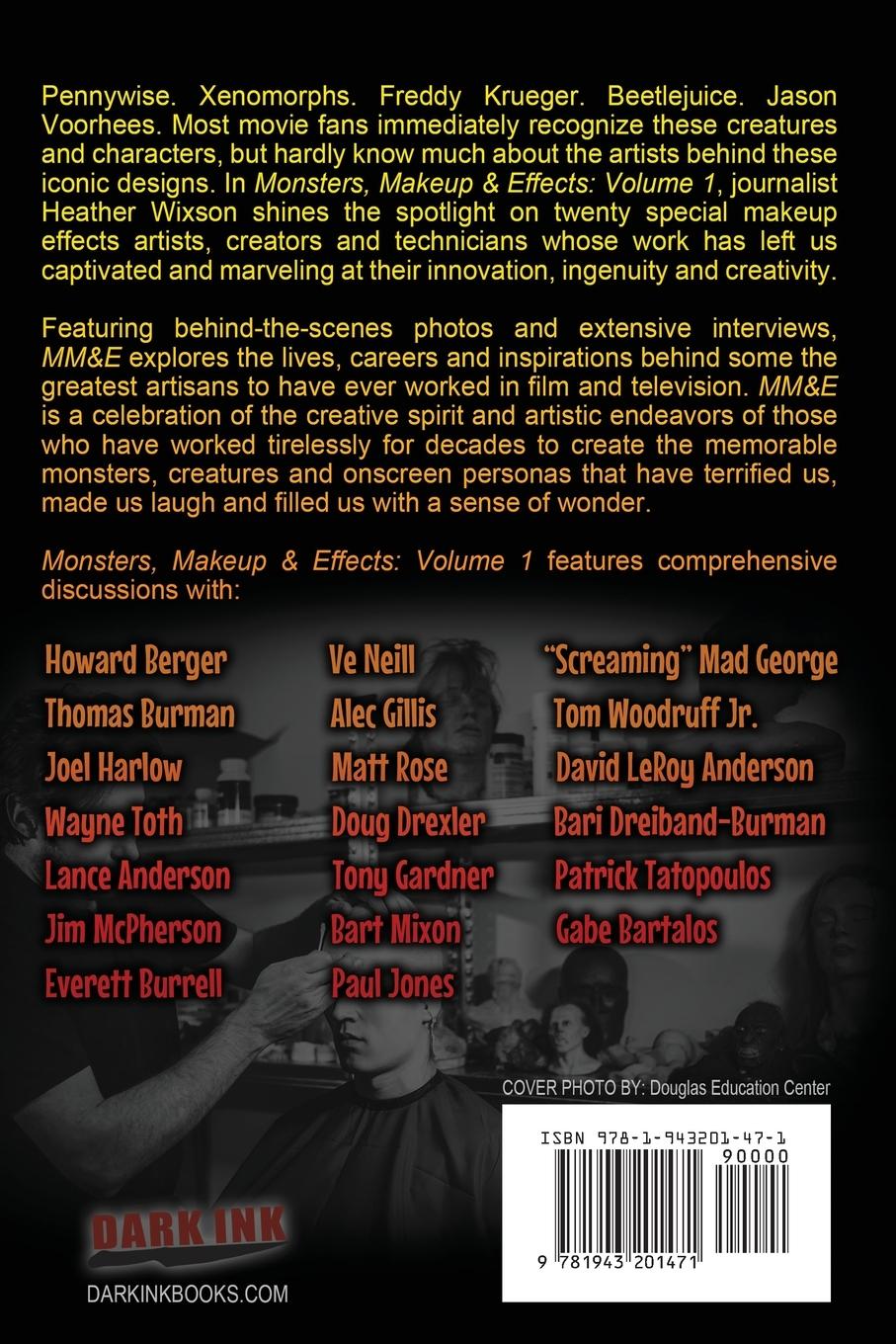 Rückseitencover Monsters, Makeup & Effects