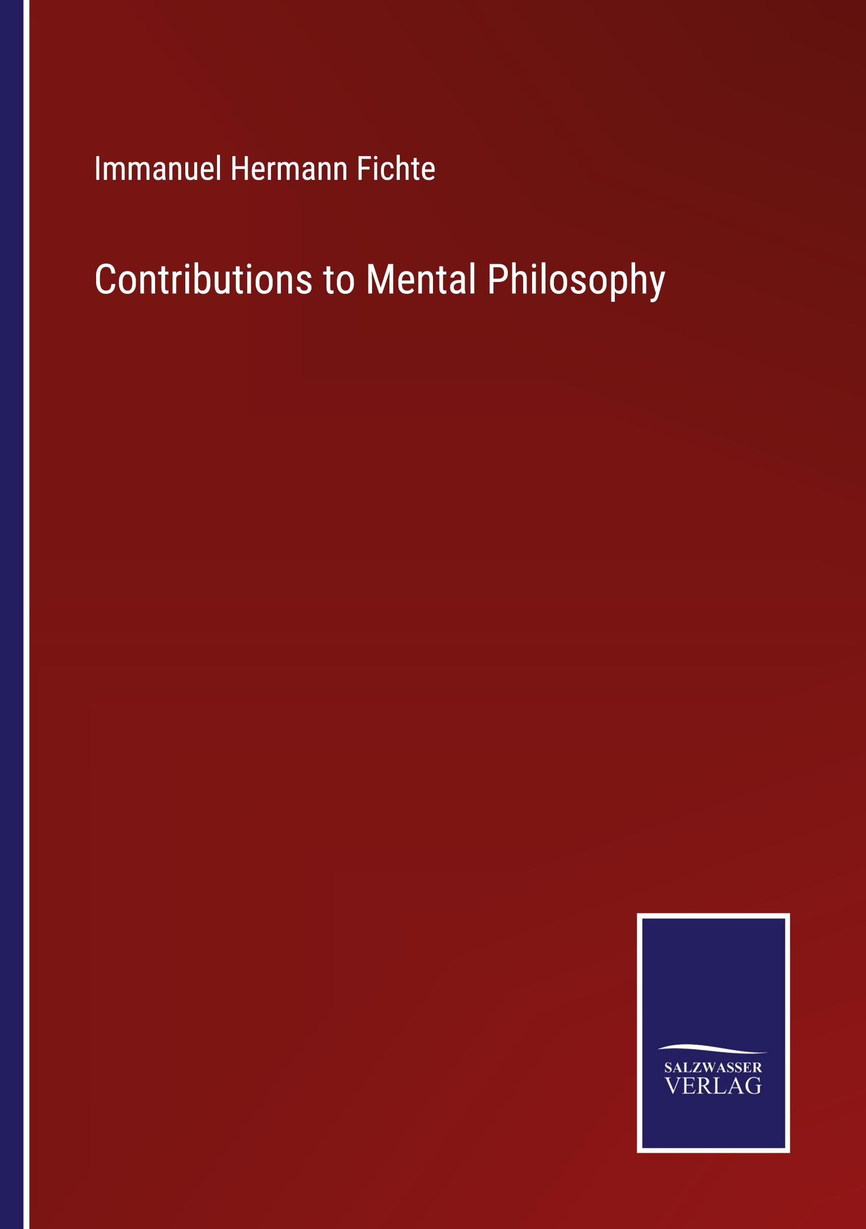 Vorderes Coverbild Contributions to Mental Philosophy