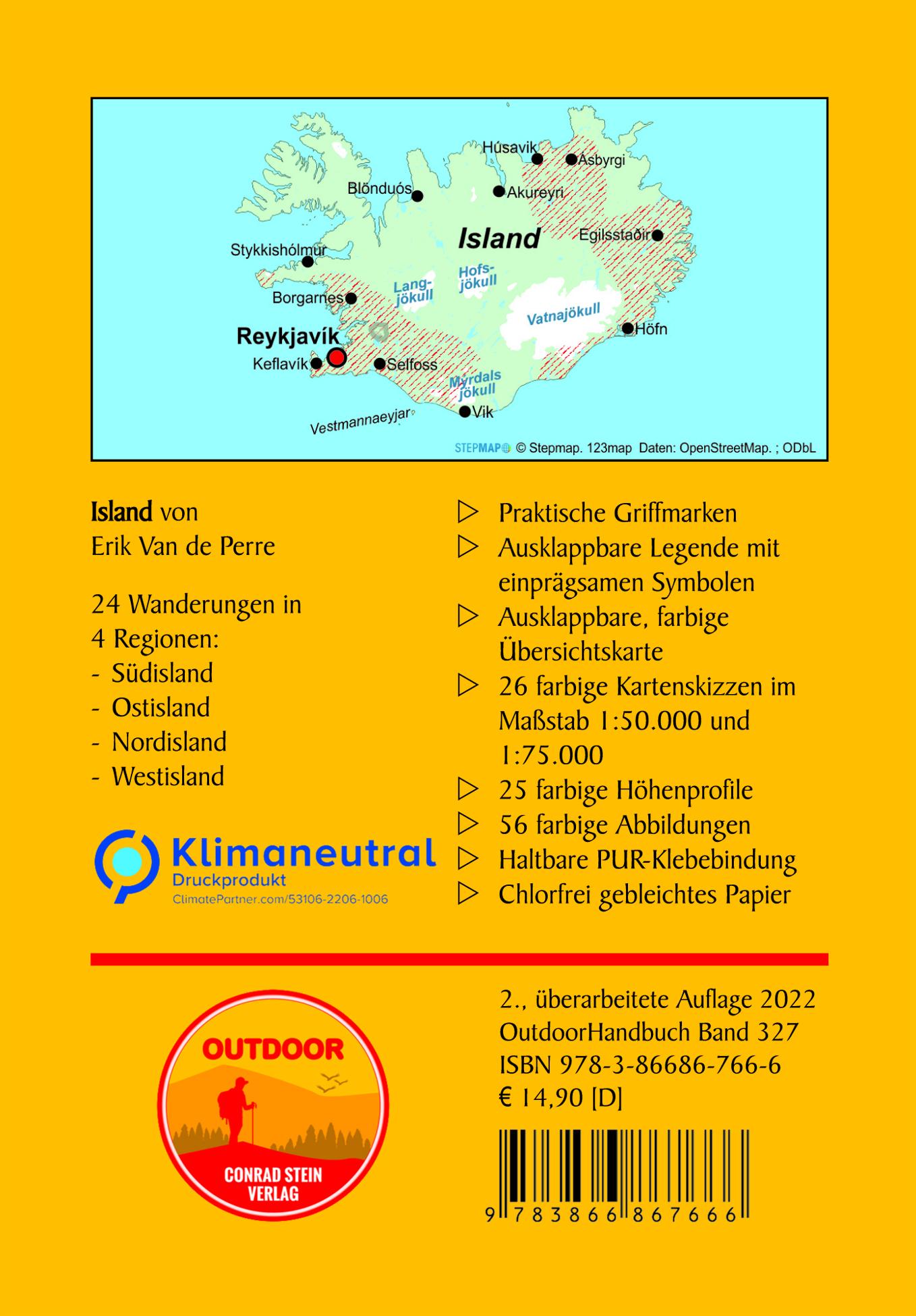 Rückseitencover Island 24 Touren rechts und links der Ringstraße