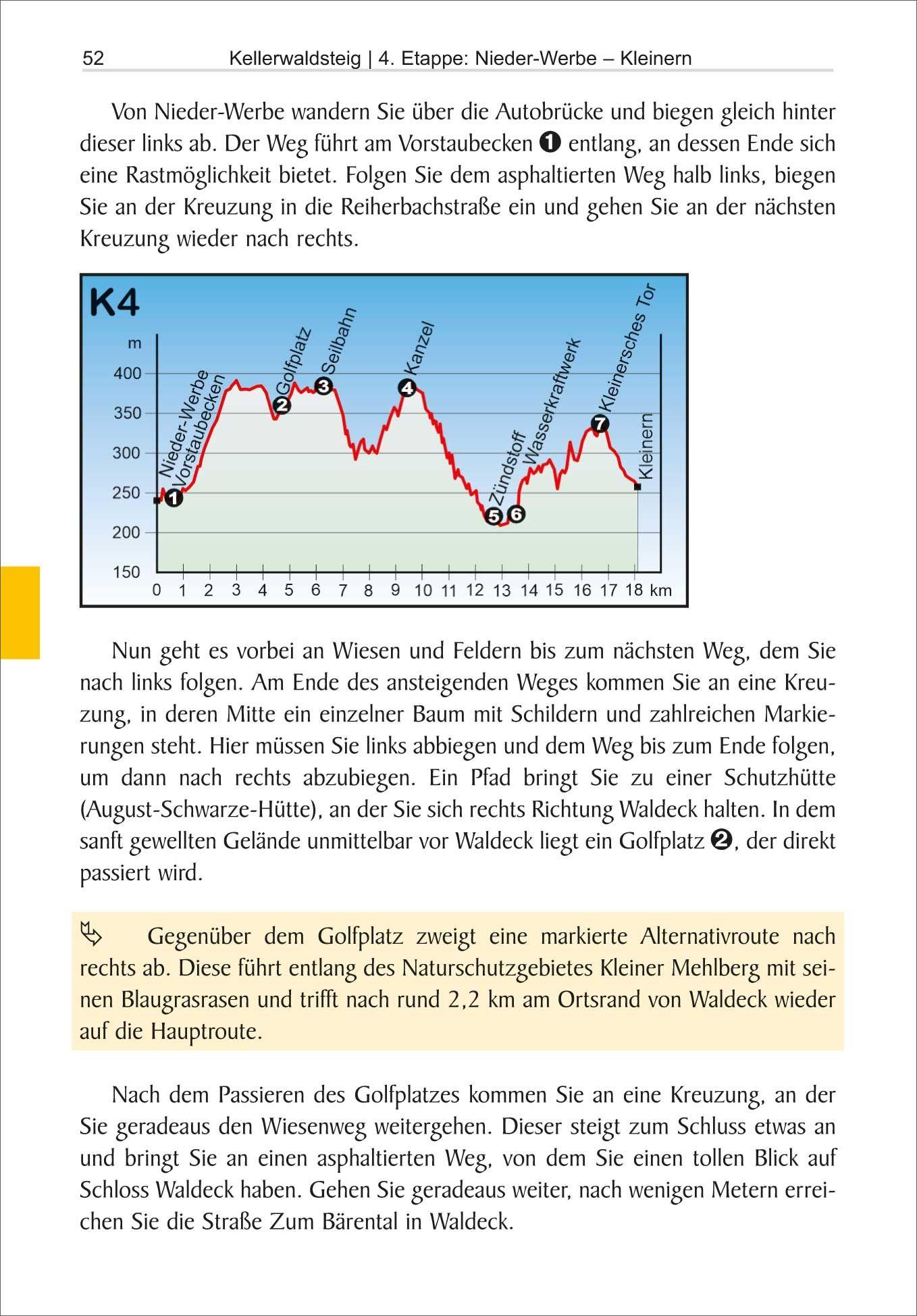 Beispielinhalt (Bild) Kellerwaldsteig mit Urwaldsteig Edersee
