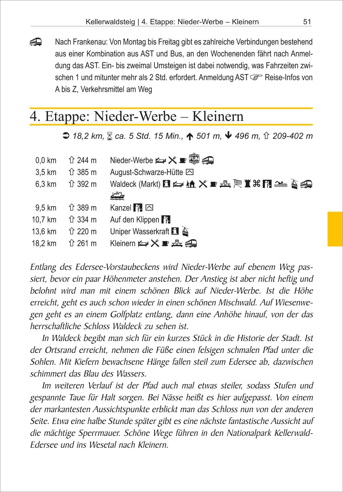 Beispielinhalt (Bild) Kellerwaldsteig mit Urwaldsteig Edersee