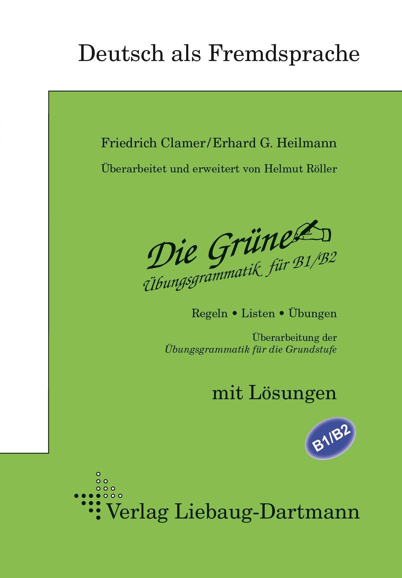 Vorderes Coverbild Die Grüne. Übungsgrammatik für B1/B2