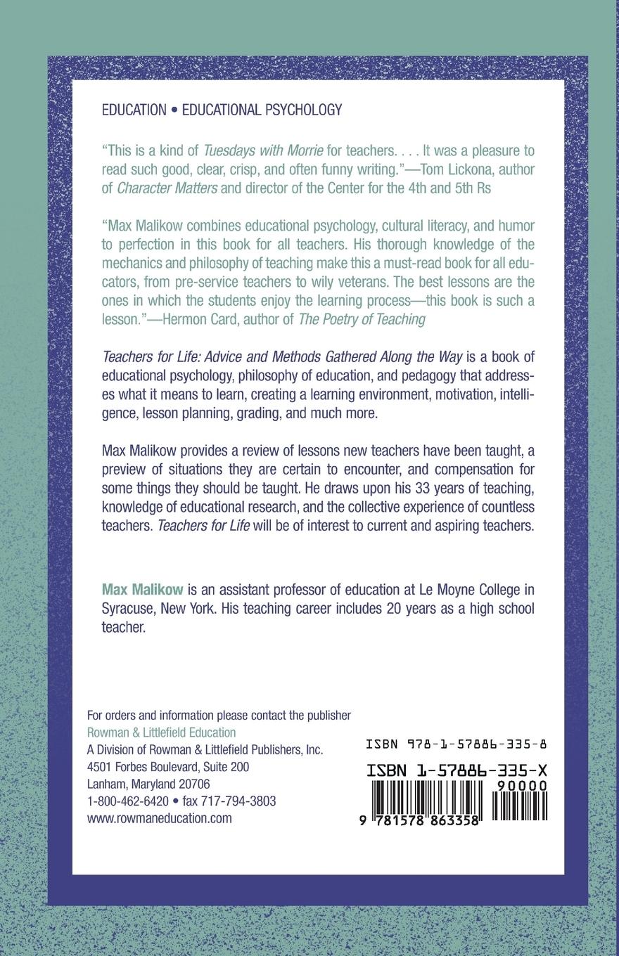 Rückseitencover Teachers for Life