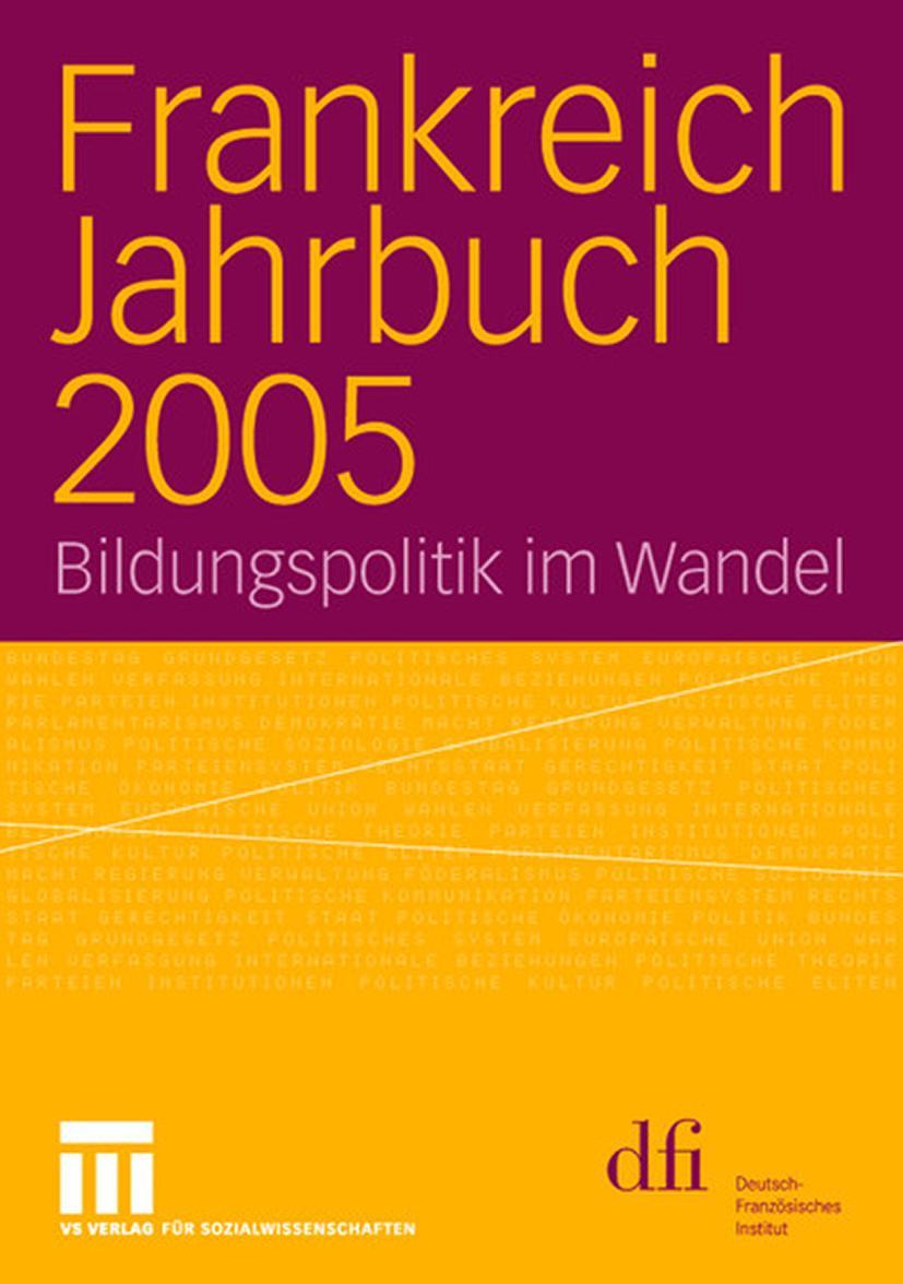 Vorderes Coverbild Frankreich Jahrbuch 2005