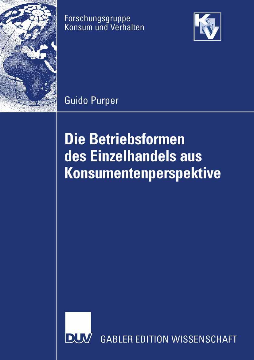 Vorderes Coverbild Die Betriebsformen des Einzelhandels aus Konsumentenperspektive