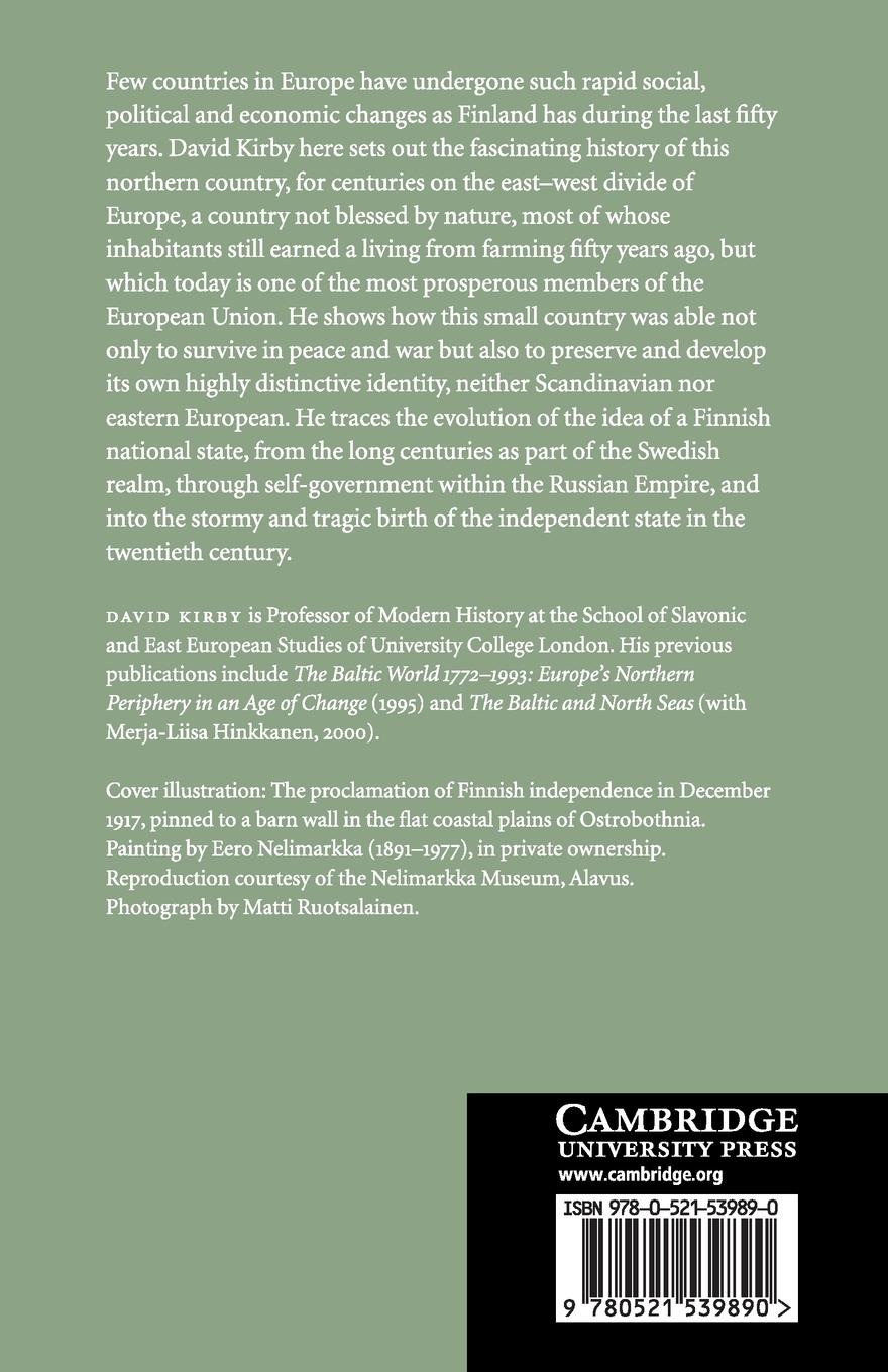 Rückseitencover A Concise History of Finland