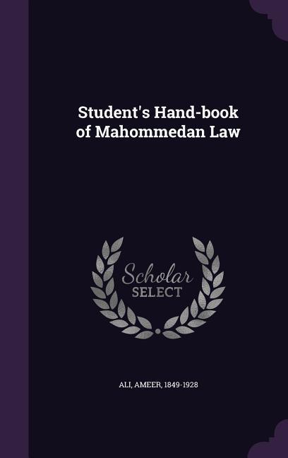 Vorderes Coverbild Student's Hand-book of Mahommedan Law