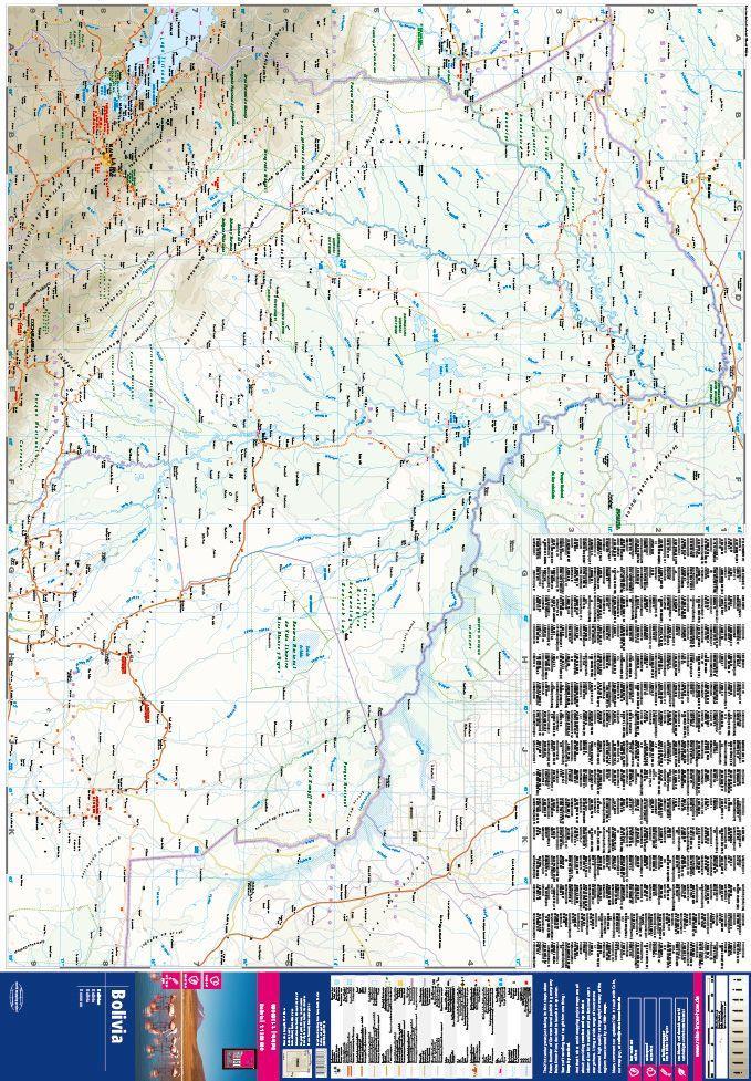 Beispielinhalt (Bild) Reise Know-How Landkarte Bolivien / Bolivia 1:1.300.000