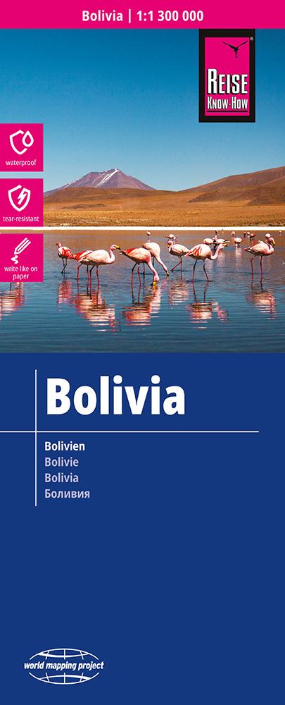 Vorderes Coverbild Reise Know-How Landkarte Bolivien / Bolivia 1:1.300.000