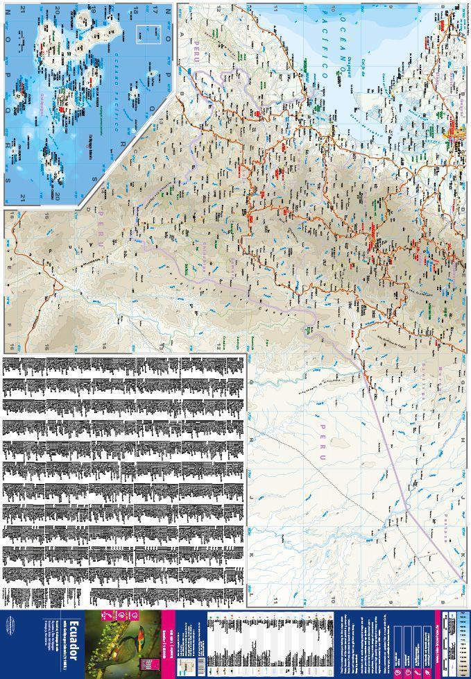 Beispielinhalt (Bild) Reise Know-How Landkarte Ecuador, Galápagos (1:650.000 / 1.000.000)