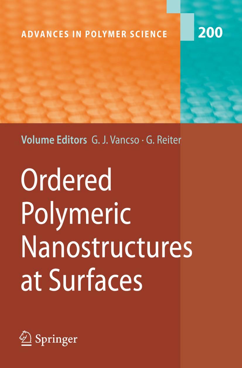 Vorderes Coverbild Ordered Polymeric Nanostructures at Surfaces