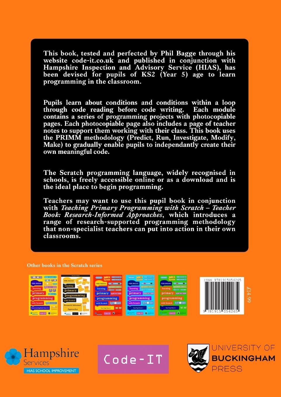 Rückseitencover Teaching Primary Programming with Scratch Pupil Book Year 5