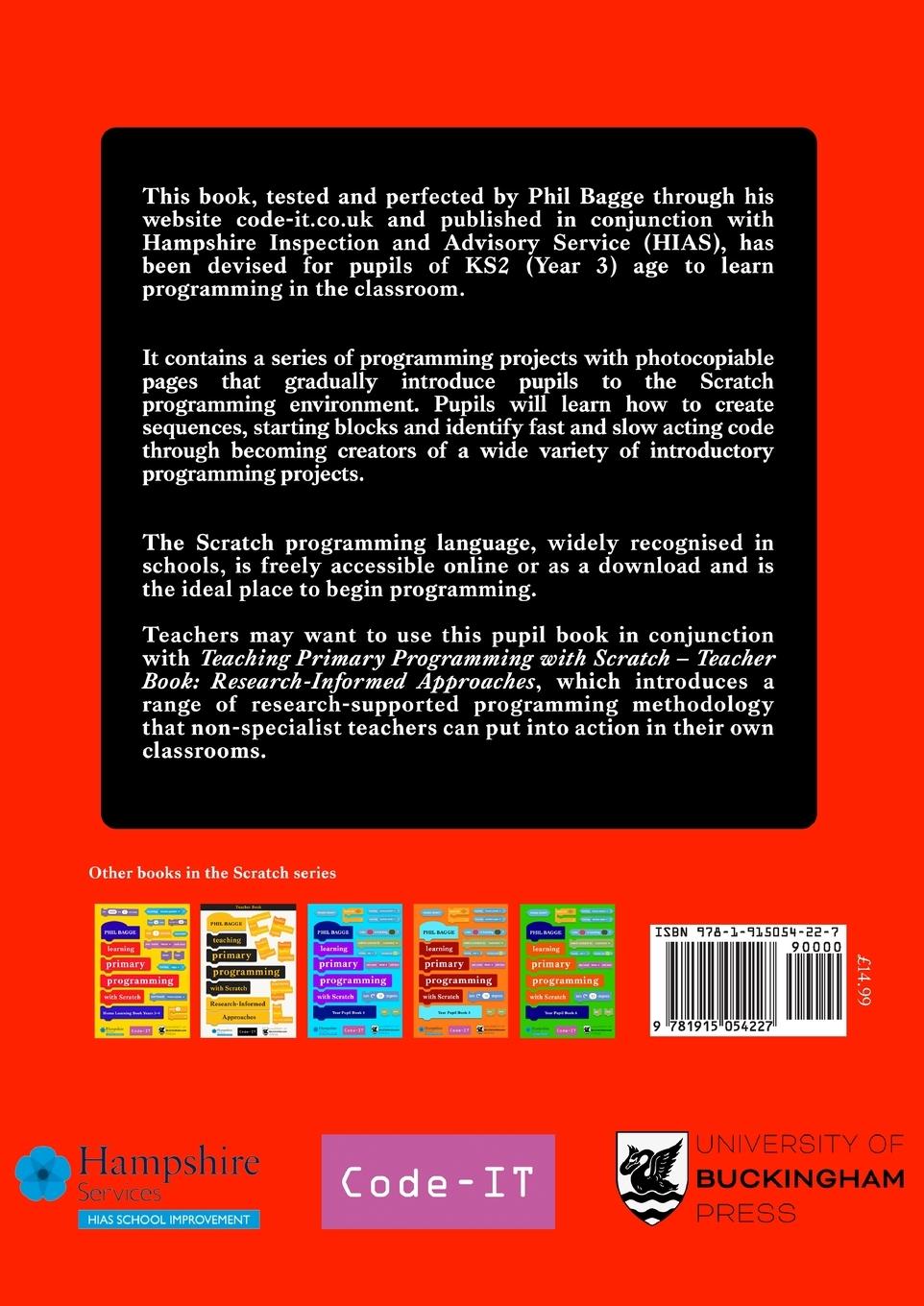 Rückseitencover Teaching Primary Programming with Scratch Pupil Book Year 3