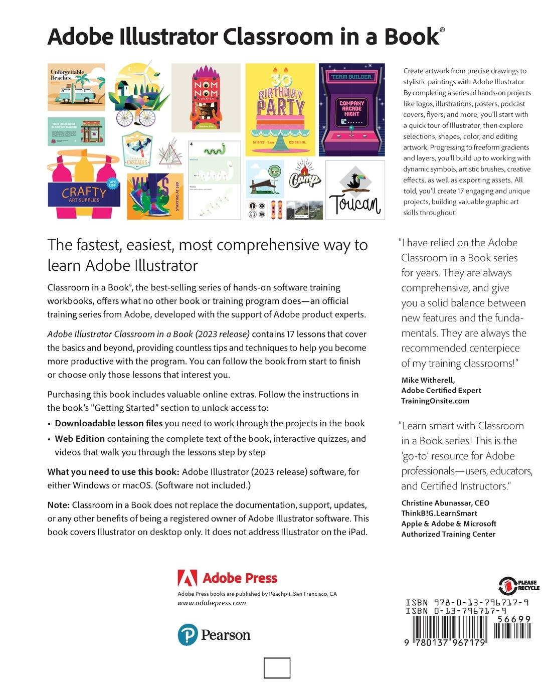Rückseitencover Adobe Illustrator Classroom in a Book (2023 Release)