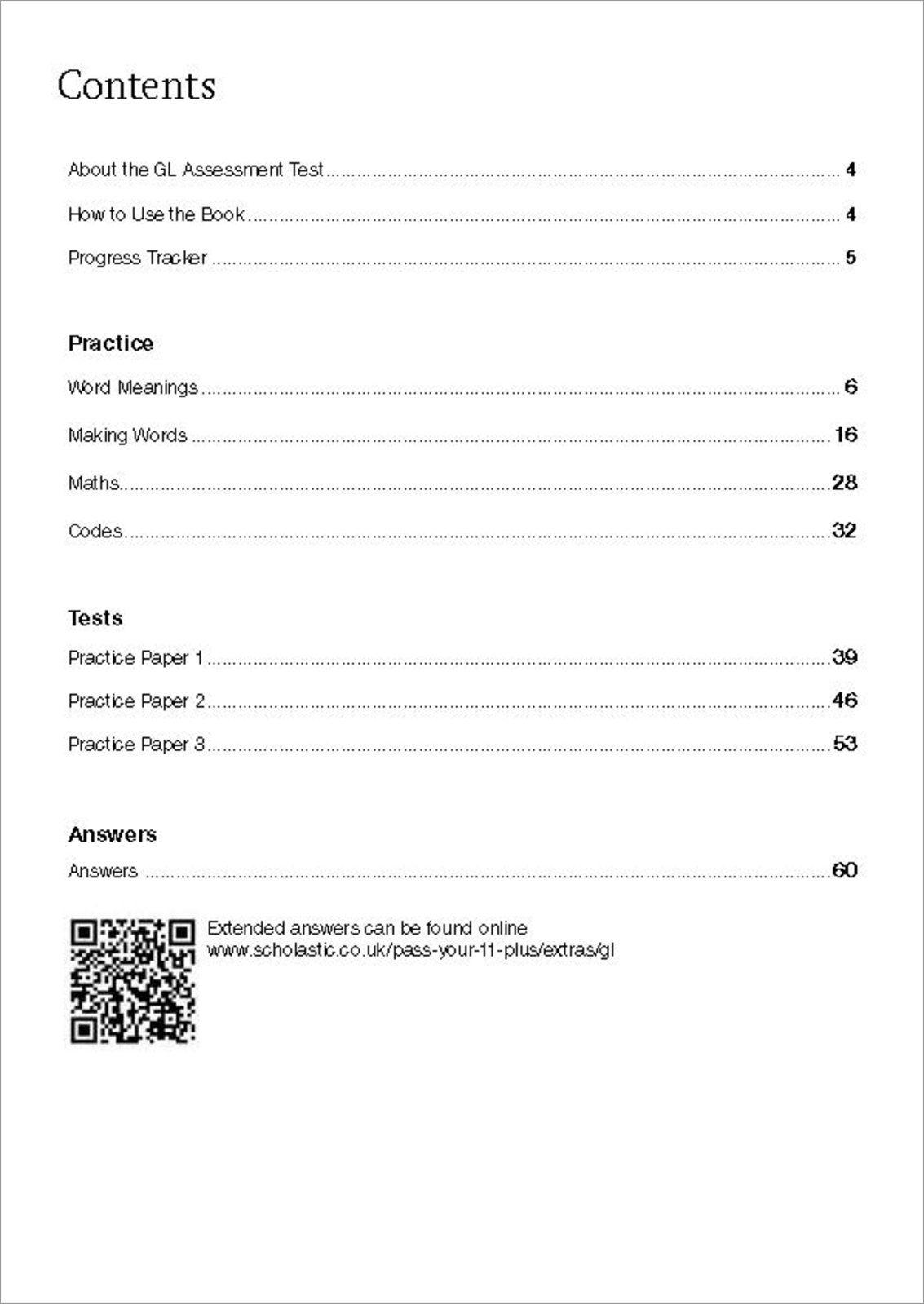 Beispielinhalt (Bild) 11+ Verbal Reasoning Practice and Test for the GL Assessment Ages 10-11