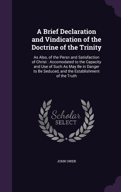 Vorderes Coverbild A Brief Declaration and Vindication of the Doctrine of the Trinity