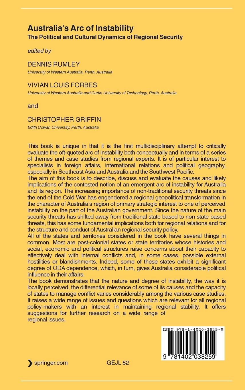 Rückseitencover Australia's Arc of Instability