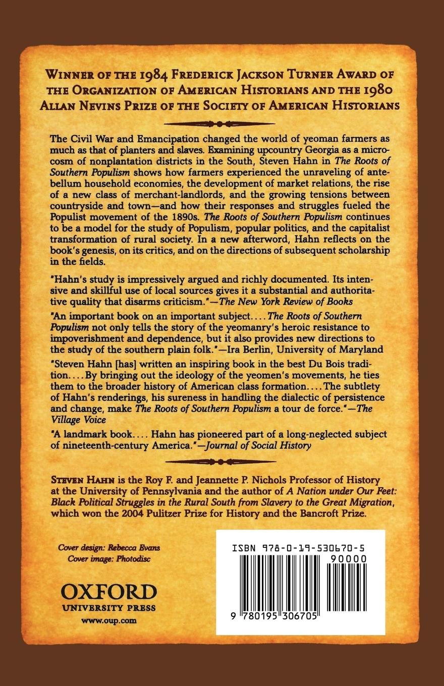 Rückseitencover The Roots of Southern Populism