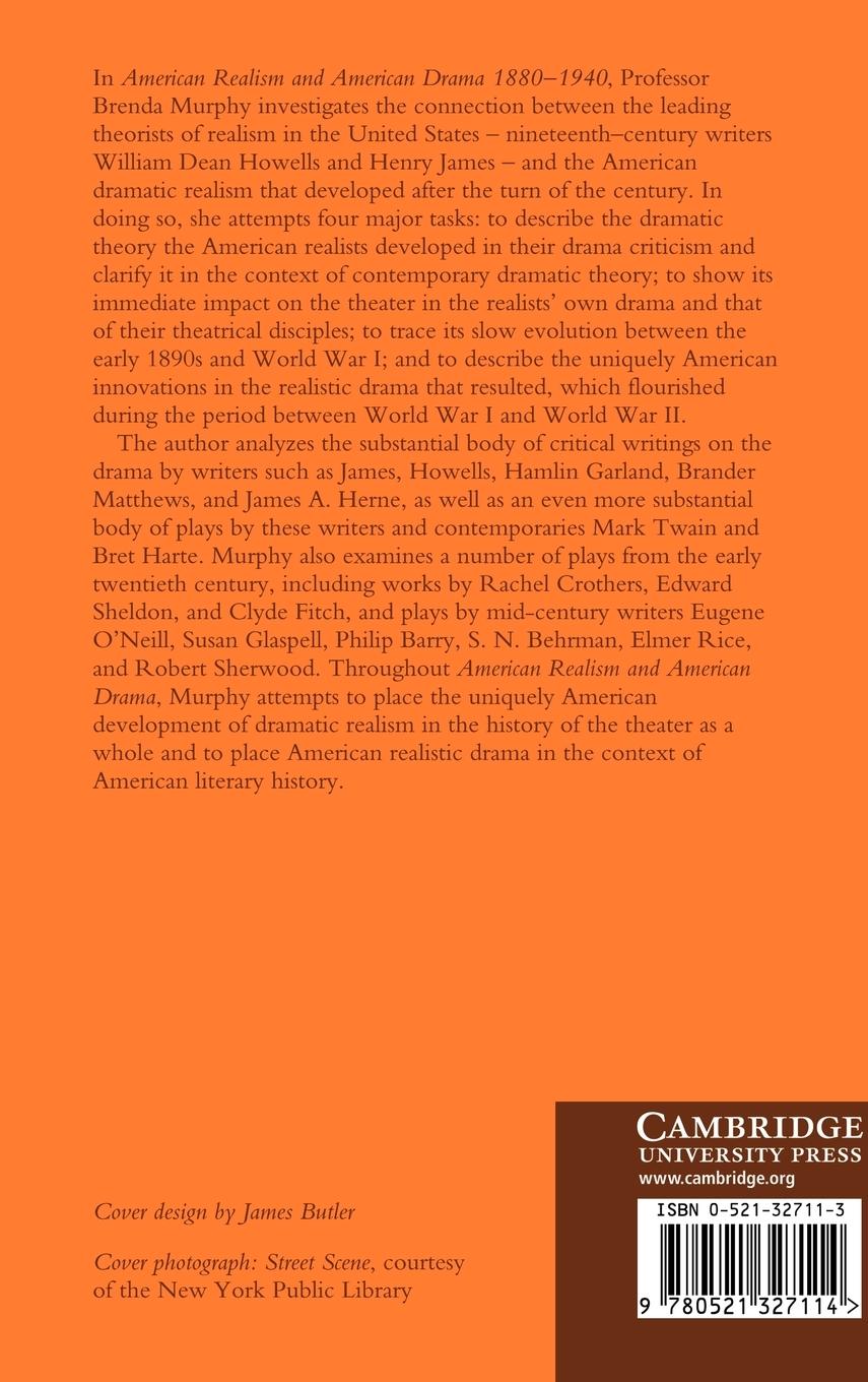 Rückseitencover American Realism and American Drama, 1880 1940