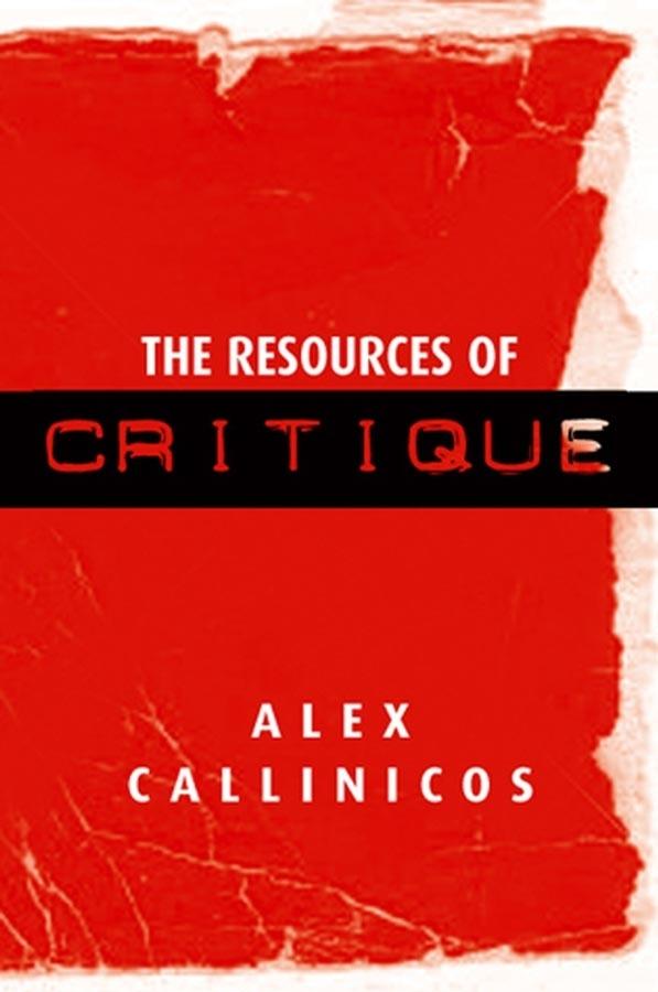 Vorderes Coverbild The Resources of Critique