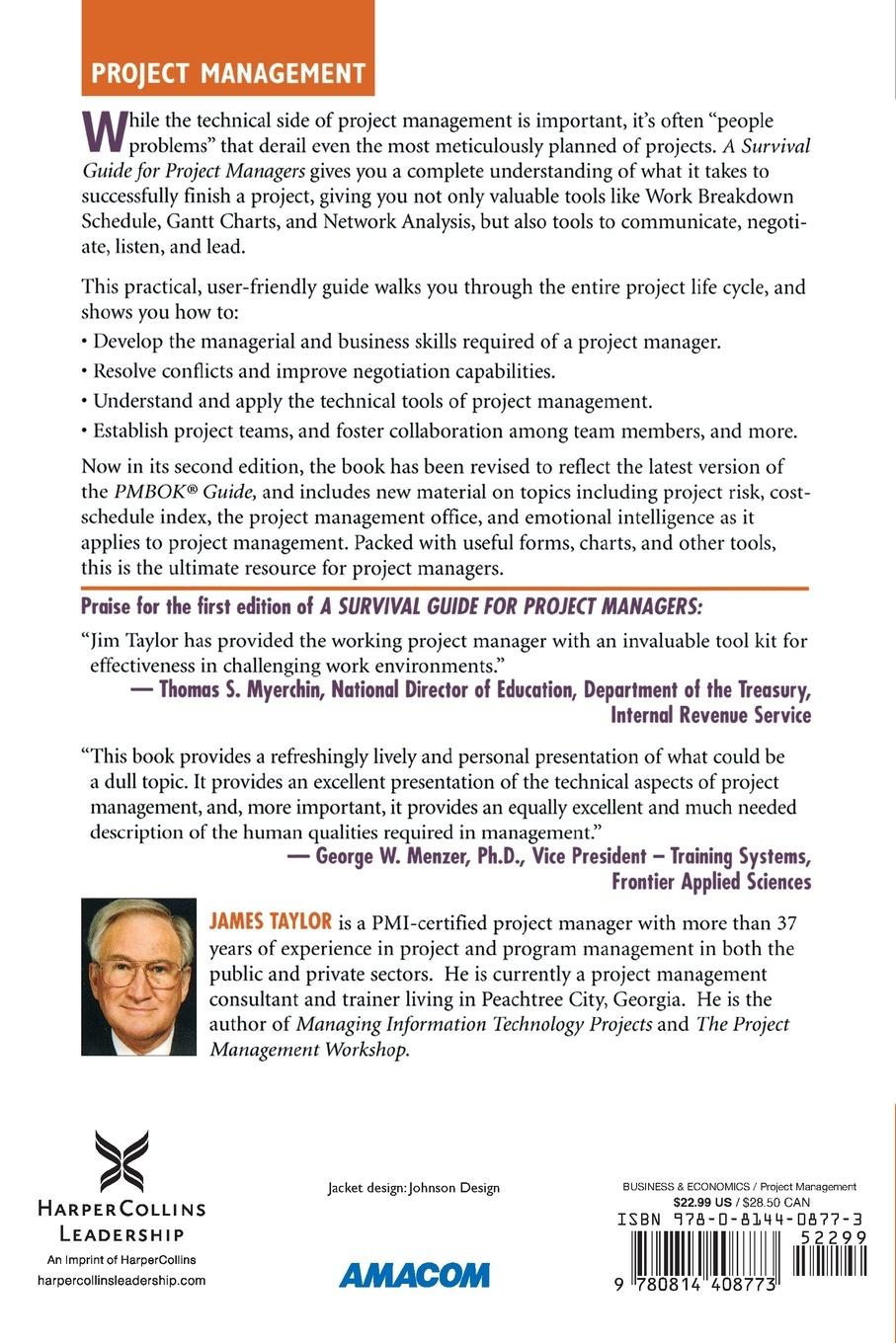 Rückseitencover A Survival Guide for Project Managers