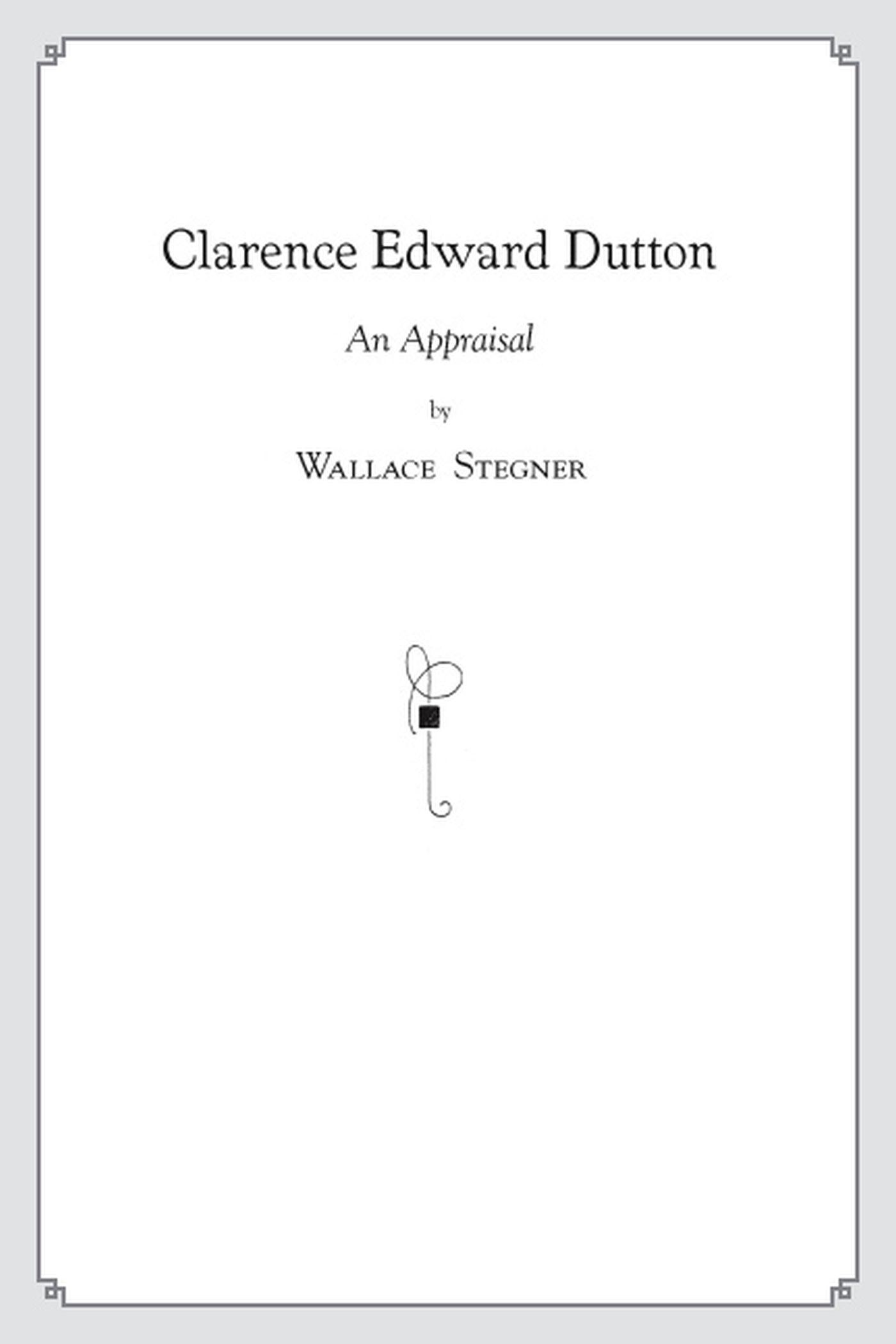 Vorderes Coverbild Clarence Edward Dutton: An Appraisal