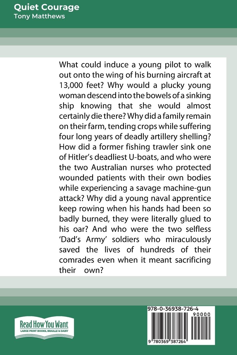 Rückseitencover Quiet Courage