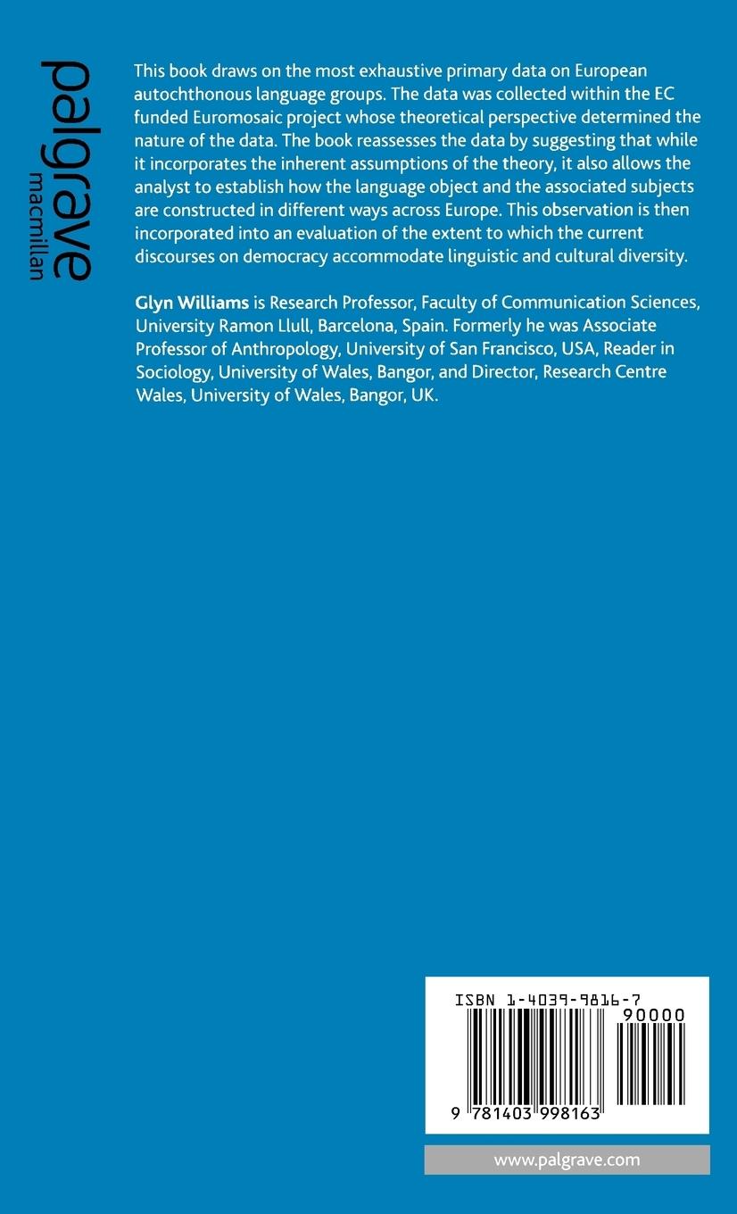 Rückseitencover Sustaining Language Diversity in Europe