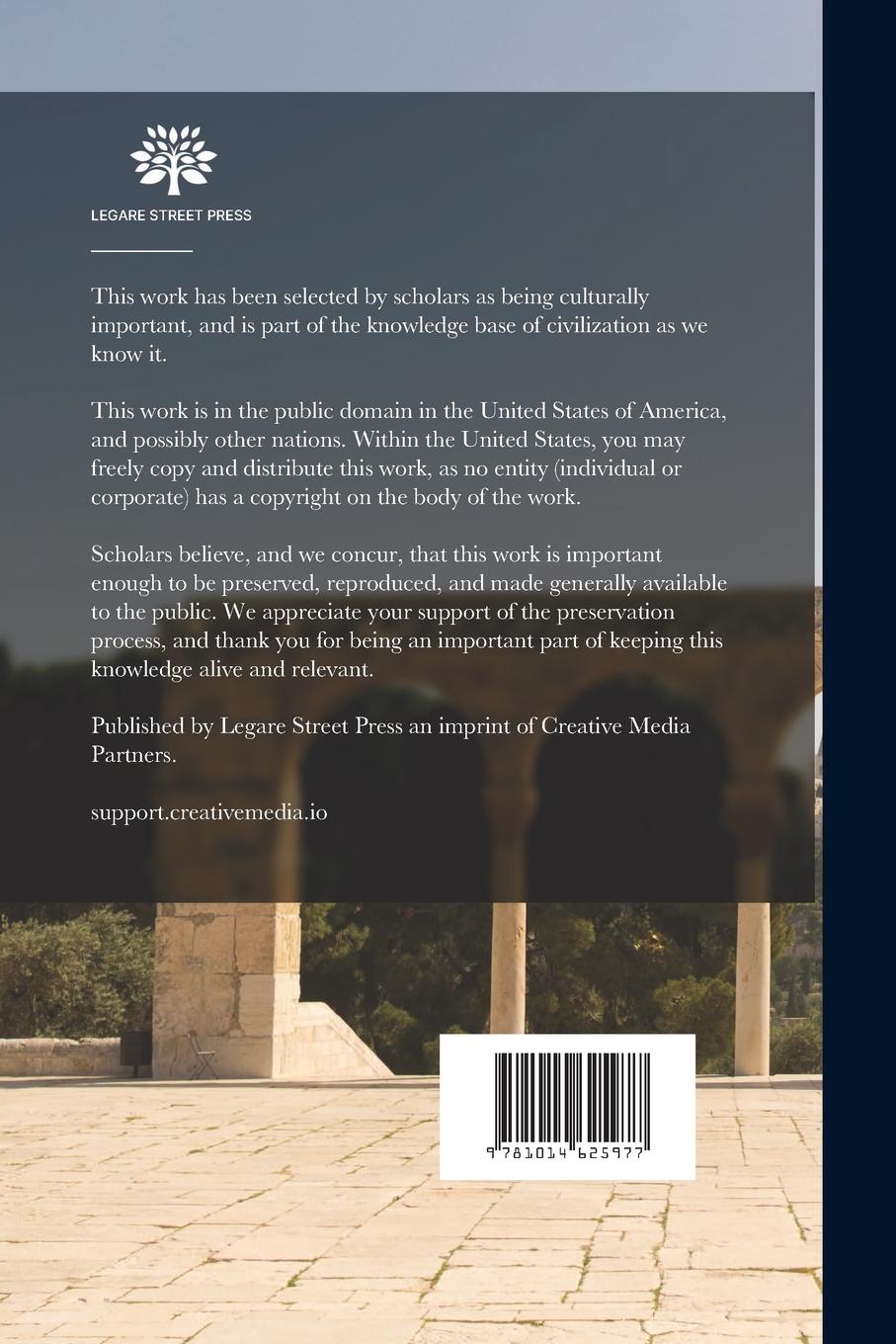 Rückseitencover The People of Palestine: an Enlarged Edition of "The Peasantry of Palestine, Life Manners and Customs of the Village."