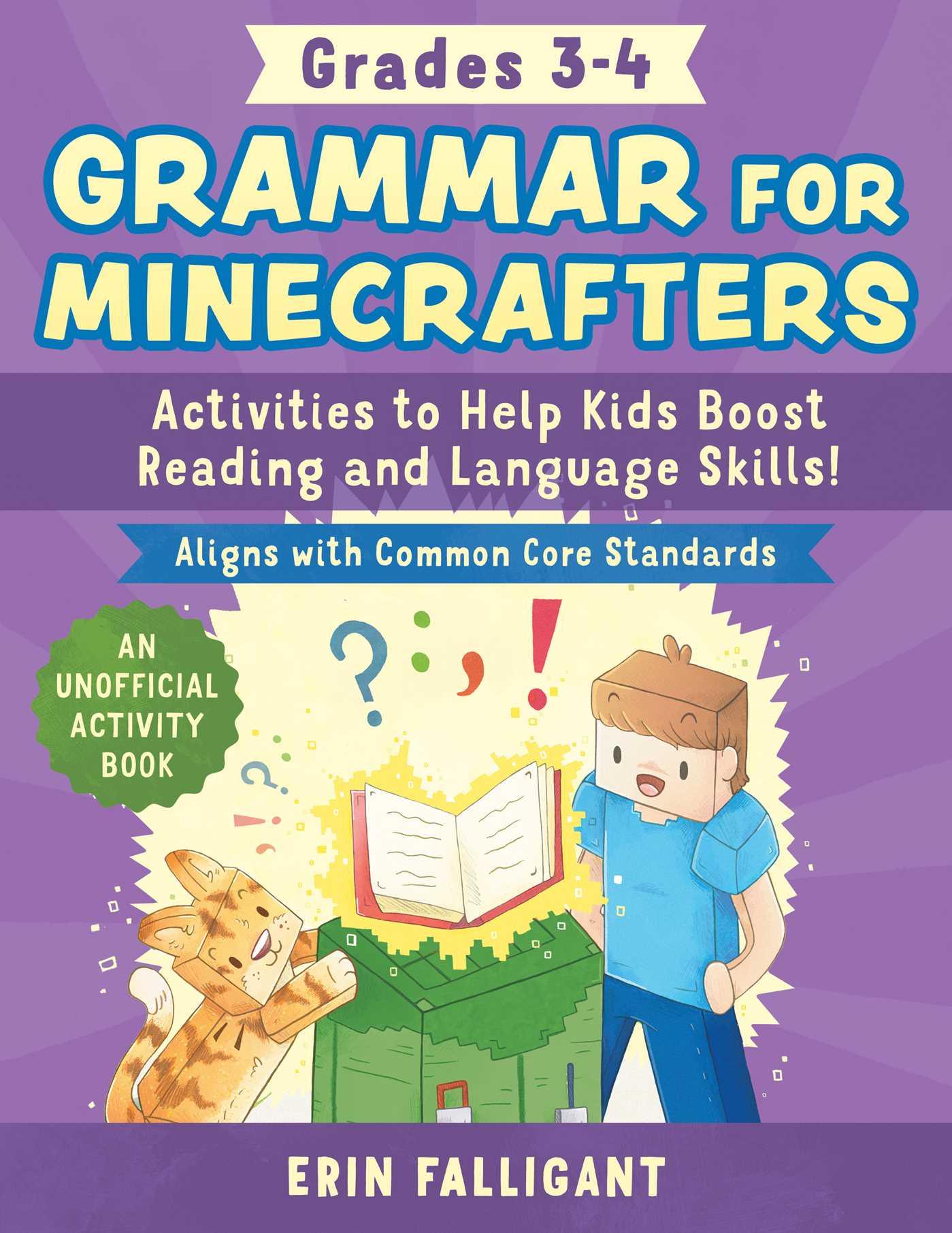 Vorderes Coverbild Grammar for Minecrafters: Grades 3-4