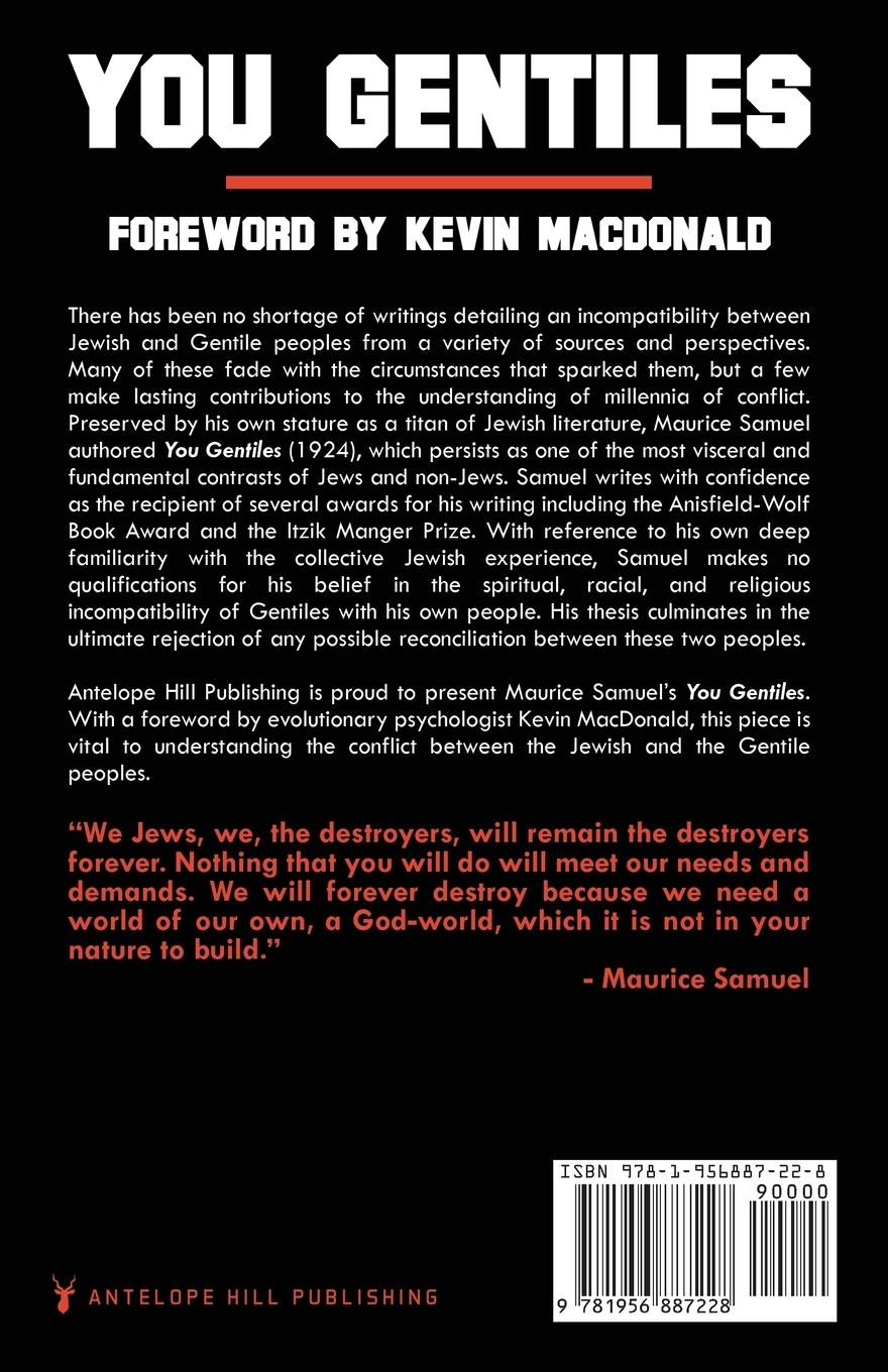 Rückseitencover You Gentiles