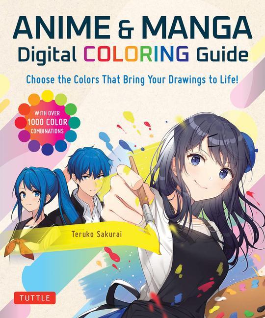 Vorderes Coverbild Anime & Manga Digital Coloring Guide