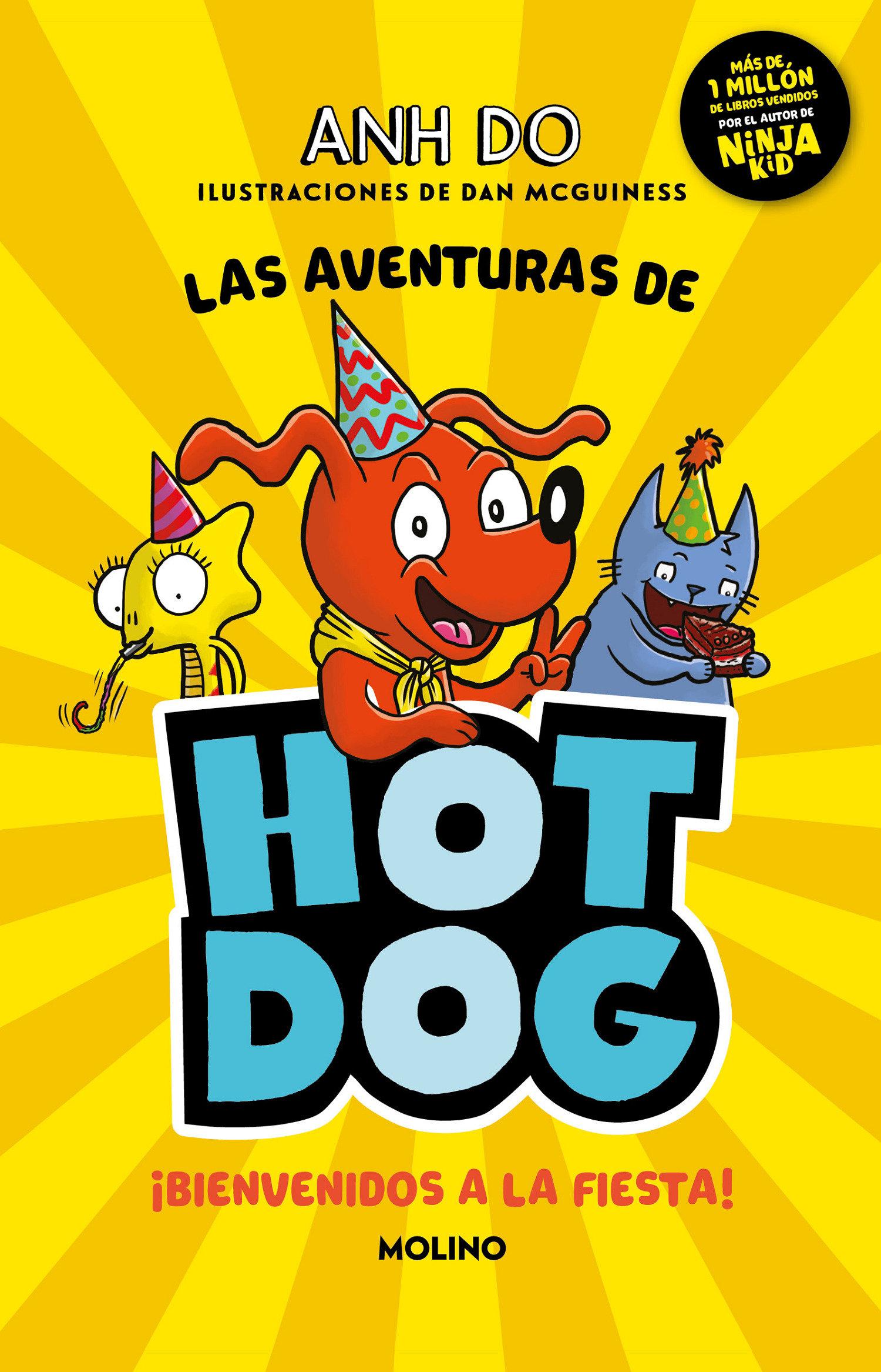 Vorderes Coverbild ¡Las Aventuras de Hotdog: ¡Bienvenidos a la Fiesta! / Party Time