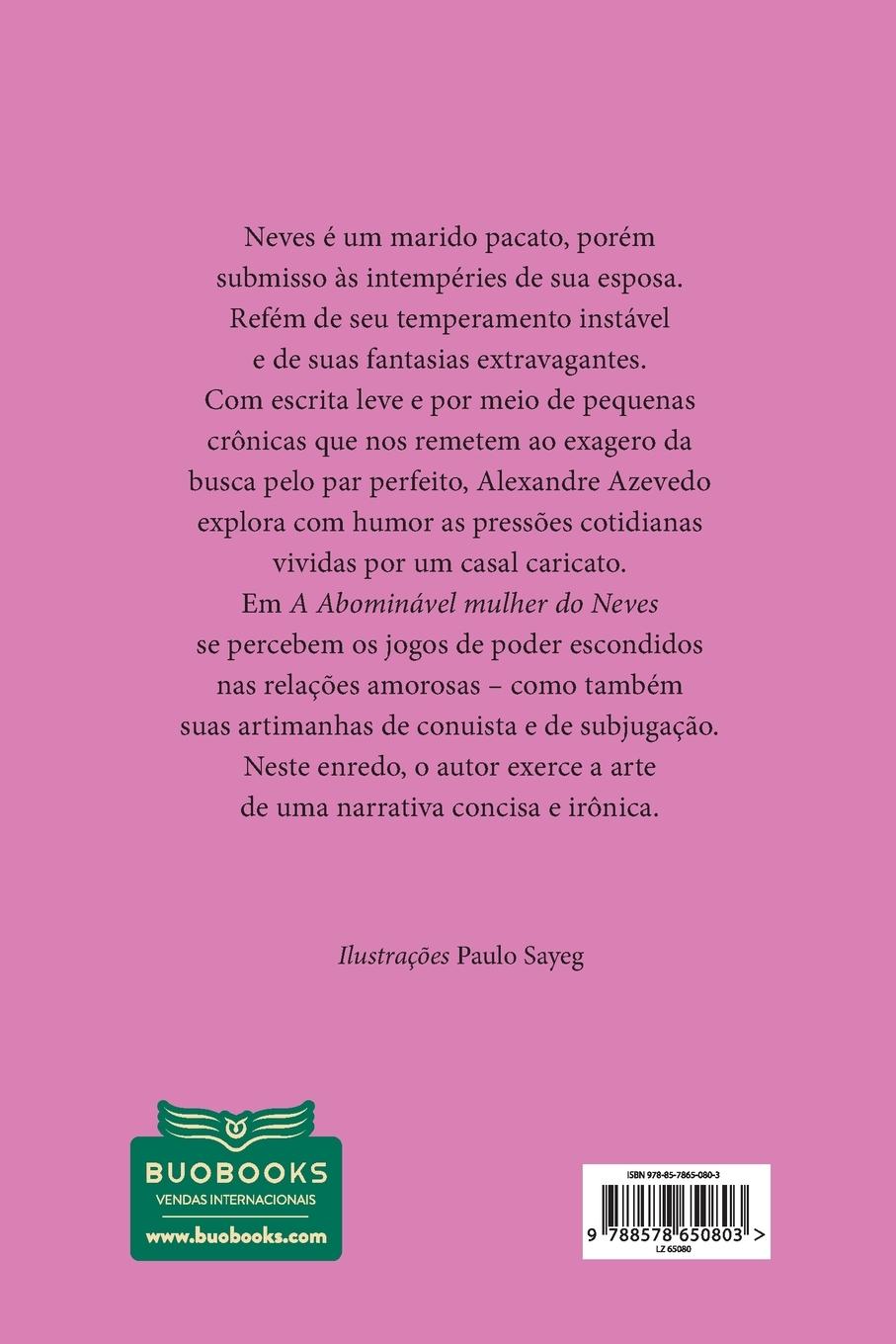Rückseitencover A abominável mulher do Neves