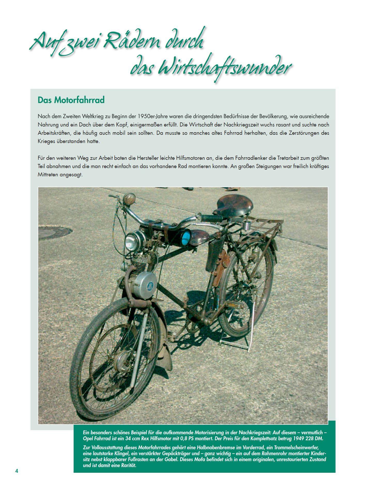 Beispielinhalt (Bild) Freiheit auf zwei Rädern - Motorräder der 50er - 80er Jahre