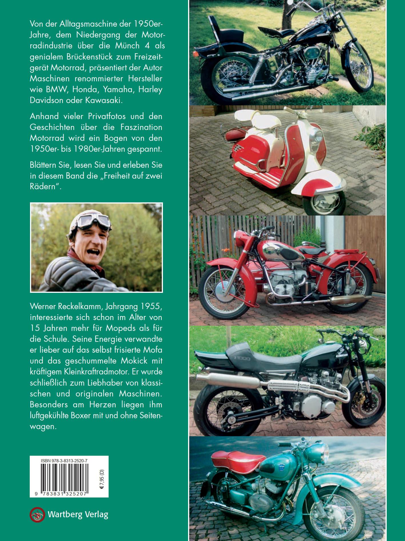 Rückseitencover Freiheit auf zwei Rädern - Motorräder der 50er - 80er Jahre