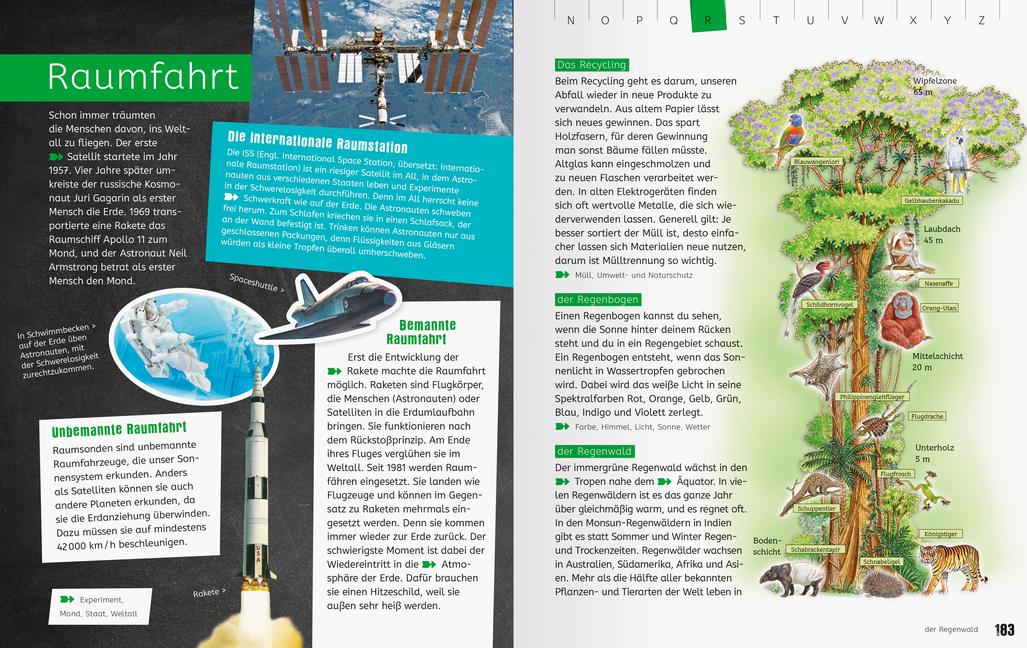 Beispielinhalt (Bild) Ravensburger Lexika - Das Ravensburger Grundschullexikon von A bis Z