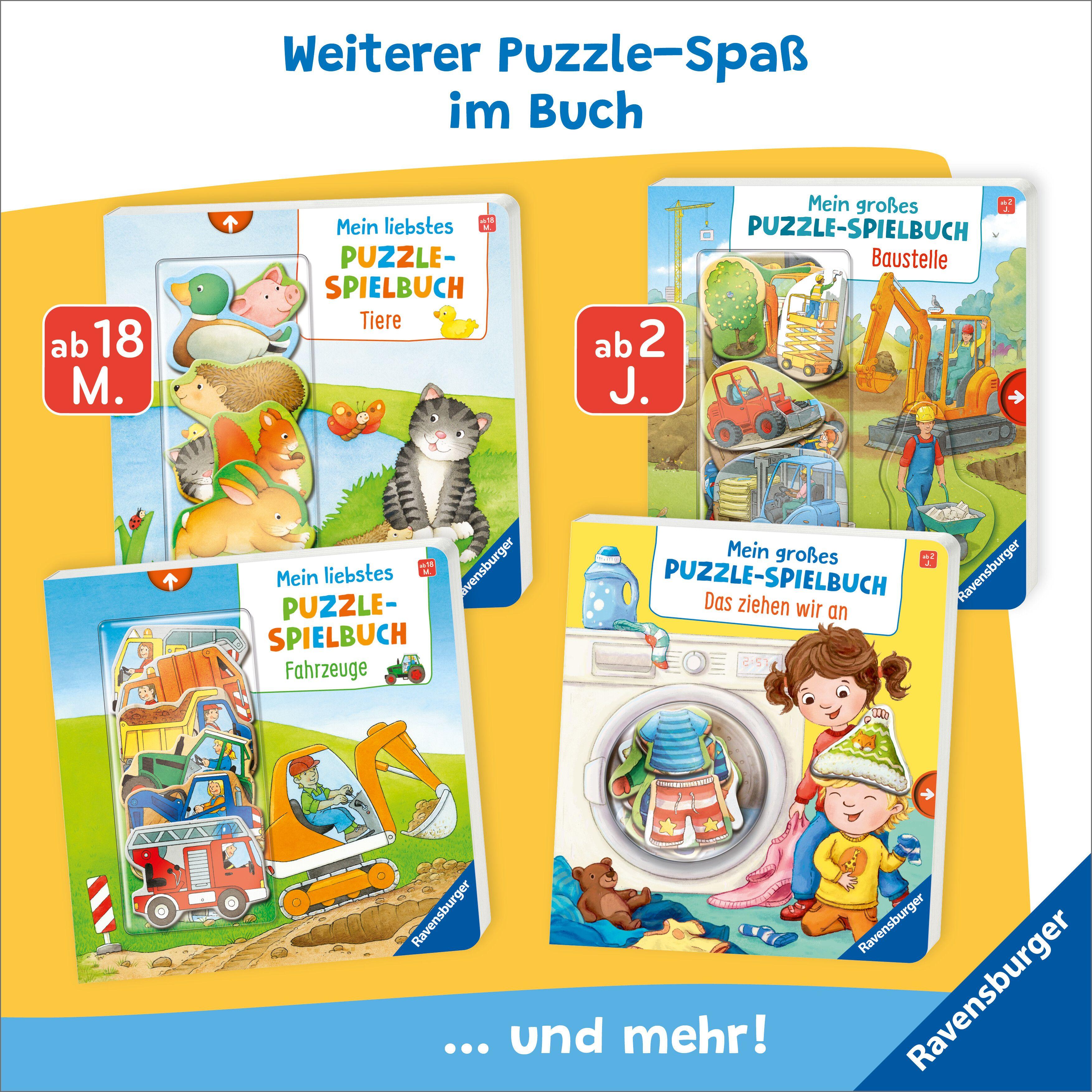 Beispielinhalt (Bild) Mein großes Puzzle-Spielbuch - Wald
