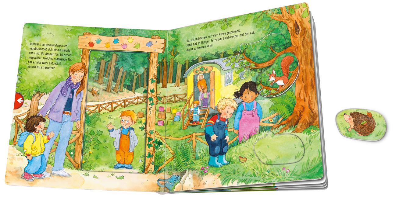 Beispielinhalt (Bild) Mein großes Puzzle-Spielbuch - Wald