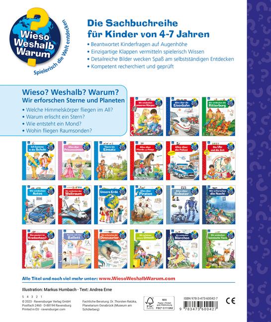 Beispielinhalt (Bild) Wieso? Weshalb? Warum?, Band 59 - Wir erforschen Sterne und Planeten