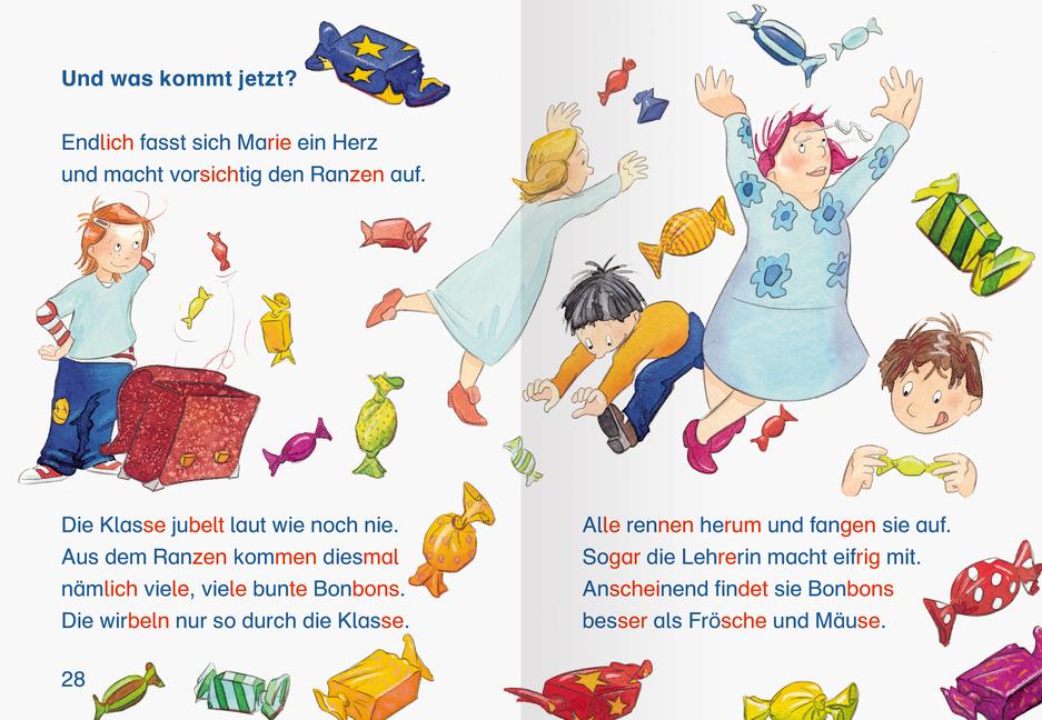 Beispielinhalt (Bild) Leserabe - mit Mildenberger Silbenmethode - Der verhexte Schulranzen